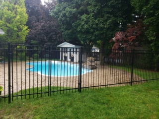 property protection decorative ornamental iron pool fence and gate