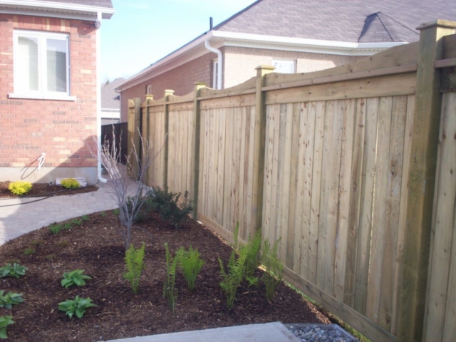 wood fence for privacy